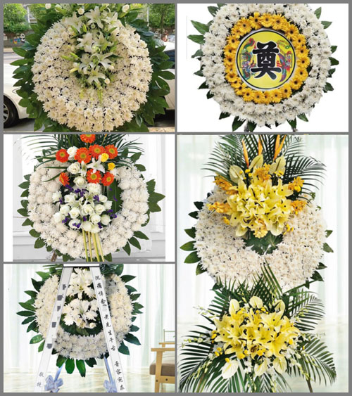 上海崇明区竖新镇时桥村花圈速递